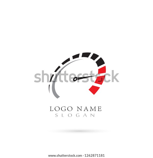 Speed, Speedometer & RPM Logo. Icon &\
Symbol Vector Template
