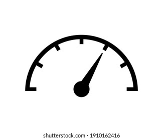 Icono de velocímetro o tacómetro de velocidad. Símbolo de velocidad de medición aislado. EPS vectorial 10