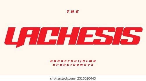 Speed sport font. Bold italic style alphabet. Acute spike typeset for automotive events, promotions, dynamic logos, banners, monograms and posters. Vector typography design.