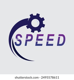 Geschwindigkeit und Sport-Logo-Design, Silhouette Tachometer Symbol Vektor, Geschwindigkeit Auto Auto Logo Vorlage Vektorgrafik Symbol Design