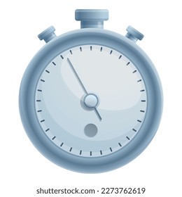 Vector de dibujos animados de icono de cronómetro de velocidad. Reloj crono. Tiempo de observación