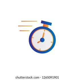 speed stopwatch icon design with modern concept and simple logo shape style design vector eps 10