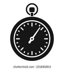 Speed stopwatch icon simple vector. Stop watch. Clock timer