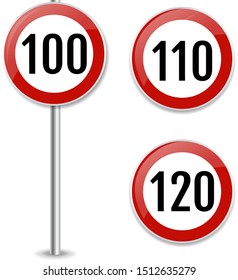 2,829 100 Speed Limit Images, Stock Photos & Vectors | Shutterstock