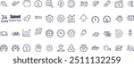 Speed Stroke icon collections. Containing fast, slow,