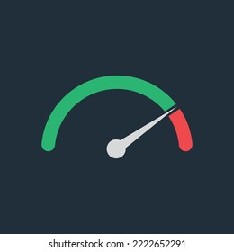 Flecha de prueba de velocidad. Velocidad de conducción permitida