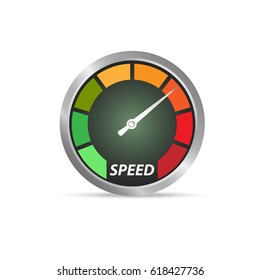 Speed test arrow vector icon