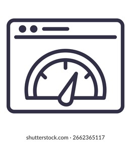 Icono de prueba de velocidad Ilustración Vector Colección