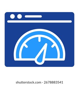 Icono de prueba de velocidad Ilustración Vector Colección