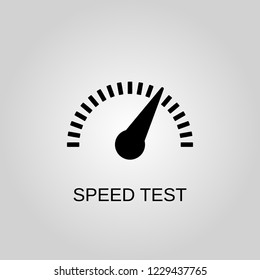 Speed test icon. Speed test symbol. Flat design. Stock - Vector illustration