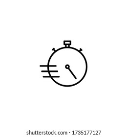 ilustración vectorial del icono de prueba de velocidad