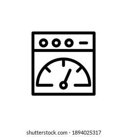 speed test outline Icon. internet of think vector illustration on white background