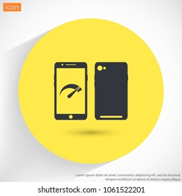 Speed test phone  icon