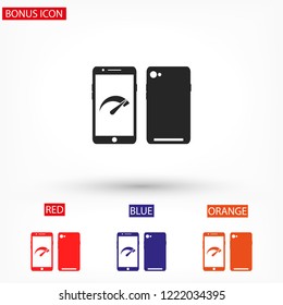 Speed test phone  icon