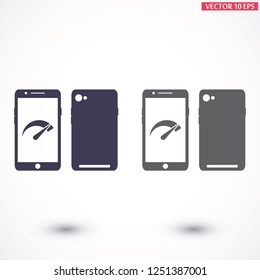 Speed test phone  icon