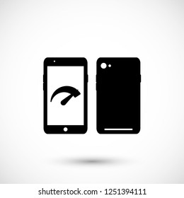 Speed test phone  icon