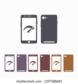 Speed test phone  icon