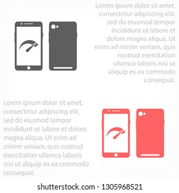 Speed test phone  icon