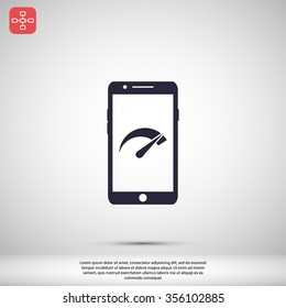speed test phone icon
