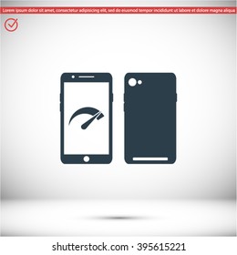 speed test phone icon