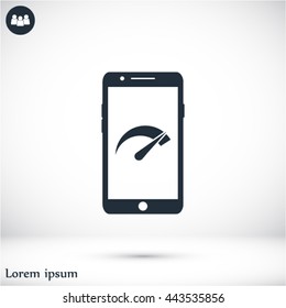 speed test phone icon