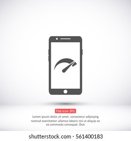 Speed test phone  icon