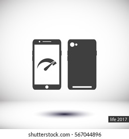 Speed test phone  icon