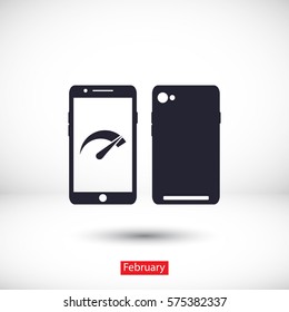 Speed test phone  icon