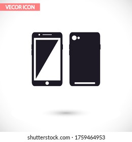 Icono de la prueba de velocidad del teléfono, lorem ipsum Diseño plano