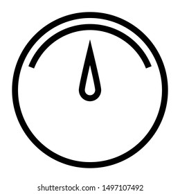 speed test thin line vector icon