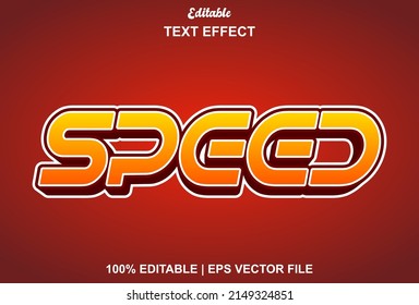 Speed Text Effect In Red