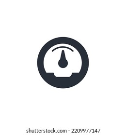 Speed thin line icons. Vector illustration isolated on white. Editable stroke.
