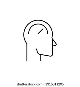 speed thinking icon. Element of speed for mobile concept and web apps illustration. Thin line icon for website design and development, app development. Premium icon
