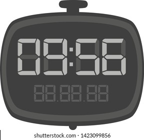 Speed time icon. Digital time clock.