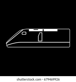 Speed train icon .