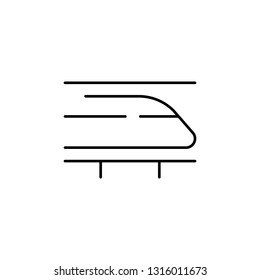 speed train icon. Element of speed for mobile concept and web apps illustration. Thin line icon for website design and development, app development. Premium icon