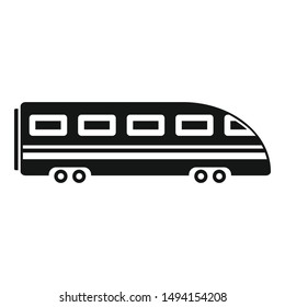 Speed train icon. Simple illustration of speed train vector icon for web design isolated on white background