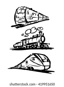 Speed train, sketch for your design