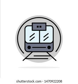 Speed Train, Transport, Train, Public Abstract Circle Background Flat color Icon. Vector Icon Template background