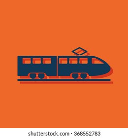 speed train vector icon
