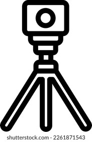 Diseño de iconos de línea de vector de captura de velocidad