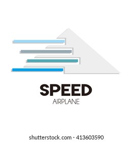 Speed triangle run speed fast automotive abstract vector logo design template workshop business car icon transport mechanic company symbol concept
