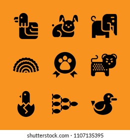 speed, trunk, large and bath icon set. Vector illustration for web and design.