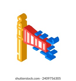 speed turbine isometric icon vector. speed turbine sign. isolated symbol illustration