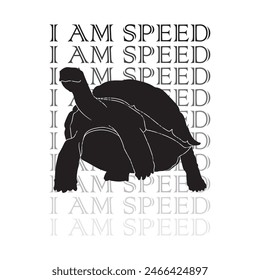 i am speed typography graphic print , Abstract fashion drawing and creative design for t-shirts, mugs, graphic tee, sweatshirt, cases, etc. Illustration in modern style for clothes