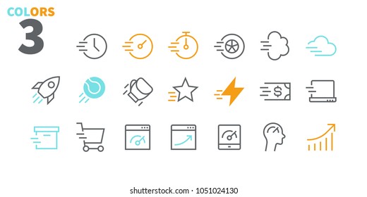 Speed UI Pixel Perfect Well-crafted Vector Thin Line Icons 48x48 Ready for 24x24 Grid for Web Graphics and Apps. Simple Minimal Pictogram
