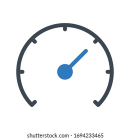 Symbol für die Vektorillustration der Geschwindigkeit 