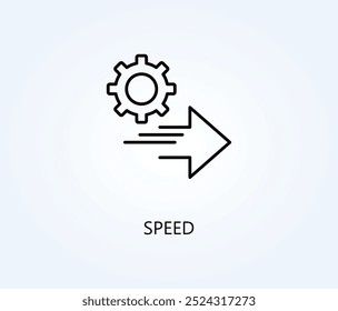 Speed Vector, Icon Or Logo Sign Symbol Illustration