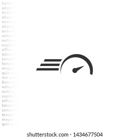 speed vector icon , Lorem ipsum flat design