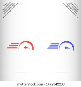 speed vector icon , Lorem ipsum flat design